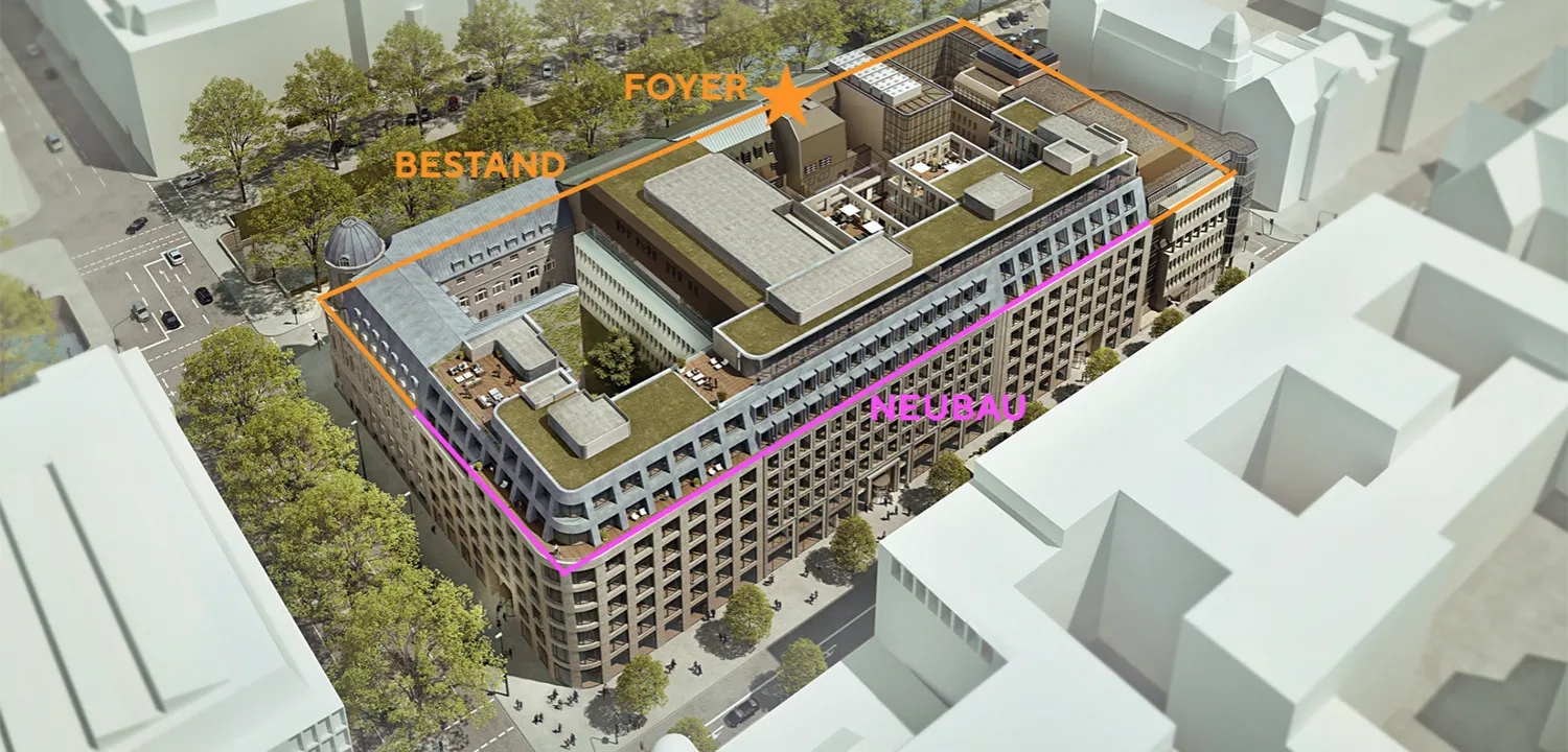 KÖ-Quartier in Düsseldorf – CSMM-Architekten gestalten Foyer im Bestand